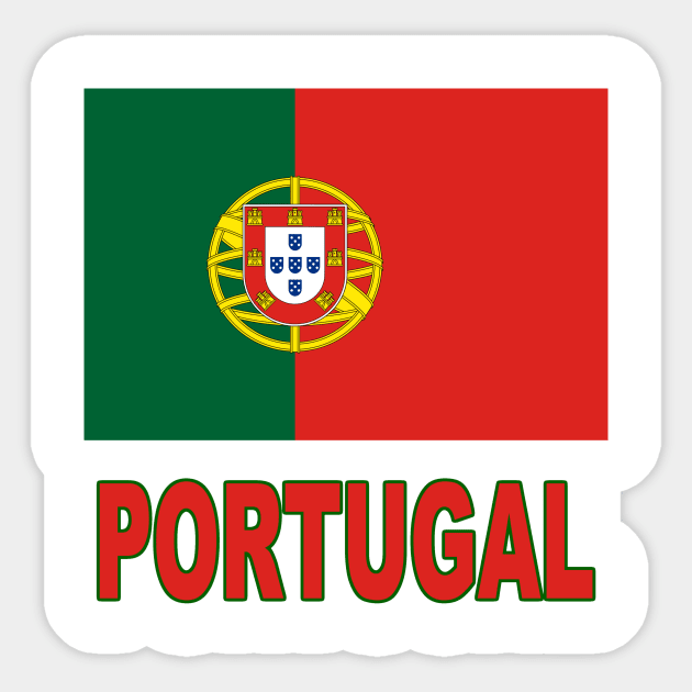 The Pride of Portugal - Portuguese Flag Design Sticker by Naves